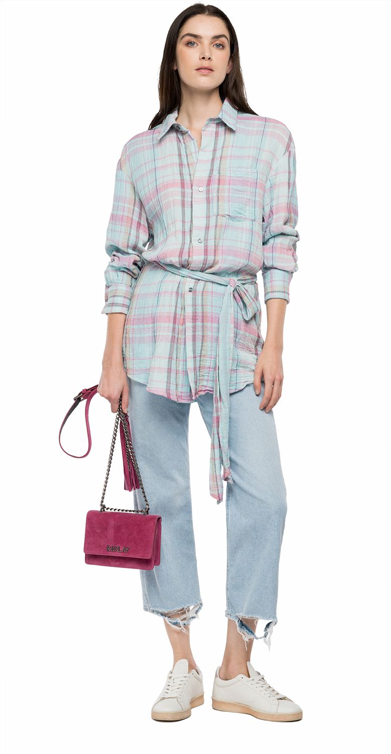 Replay Women's Comfort fit checked shirt | Clothing | GCC | Women | Women All Clothing | Women All Clothing Shirts & Blouses | Womens | Womens Fashion Replay Women's Comfort fit checked shirt | Clothing | GCC | Women | Women All Clothing | Women All Clothing Shirts & Blouses | Womens | Womens Fashion