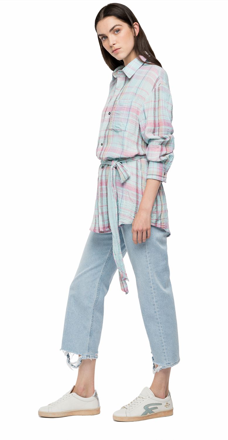 Replay Women's Comfort fit checked shirt | Clothing | GCC | Women | Women All Clothing | Women All Clothing Shirts & Blouses | Womens | Womens Fashion Replay Women's Comfort fit checked shirt | Clothing | GCC | Women | Women All Clothing | Women All Clothing Shirts & Blouses | Womens | Womens Fashion