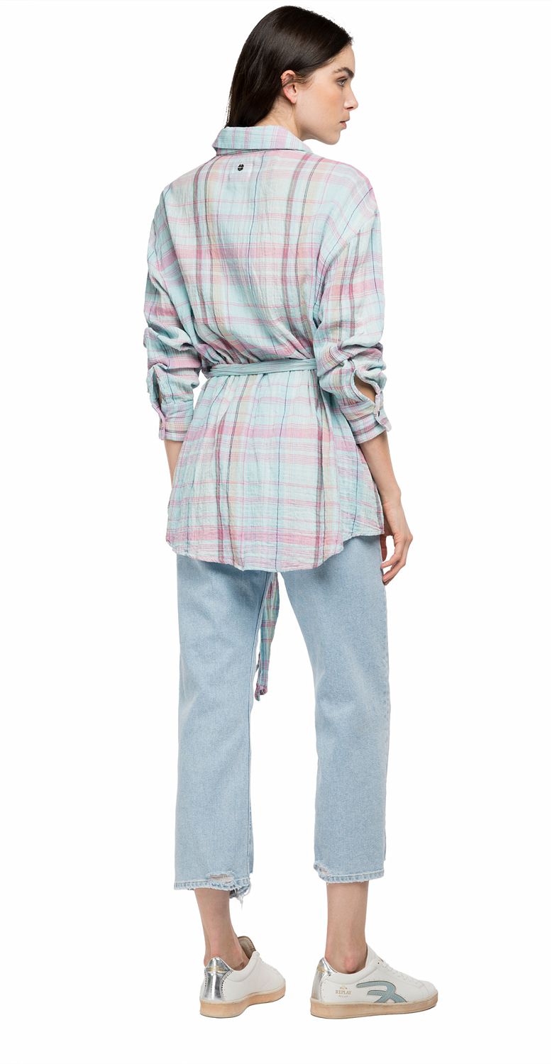 Replay Women's Comfort fit checked shirt | Clothing | GCC | Women | Women All Clothing | Women All Clothing Shirts & Blouses | Womens | Womens Fashion Replay Women's Comfort fit checked shirt | Clothing | GCC | Women | Women All Clothing | Women All Clothing Shirts & Blouses | Womens | Womens Fashion