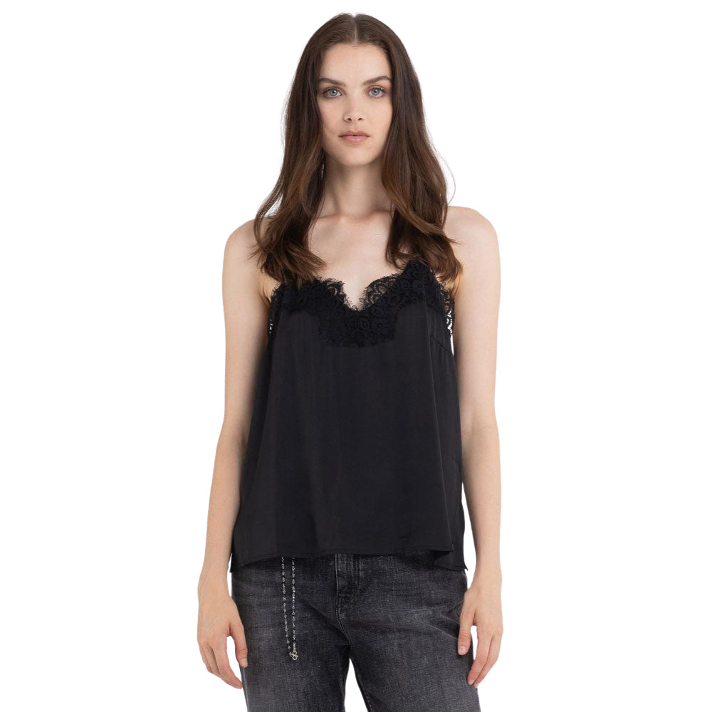 Replay Women's Viscose Top with Lace | Clothing | GCC | Women | Women All Clothing | Women All Clothing Tops | Women Top | Womens | Womens Fashion Replay Women's Viscose Top with Lace | Clothing | GCC | Women | Women All Clothing | Women All Clothing Tops | Women Top | Womens | Womens Fashion