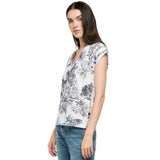 Replay Thai Print White Jersey T-Shirt