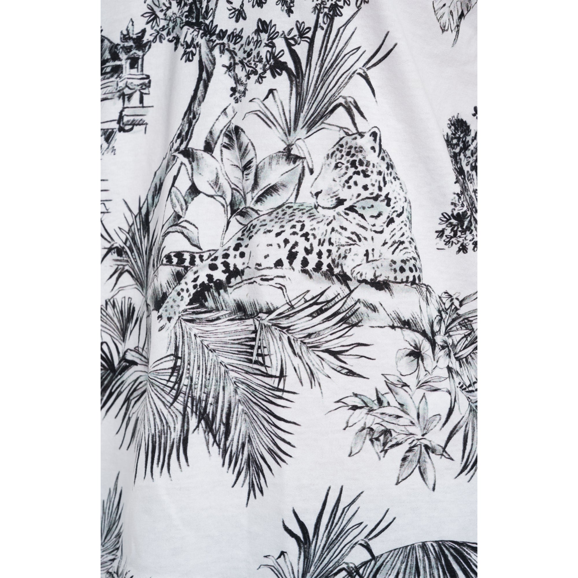 Replay Women's Thai Print White Jersey T-Shirt