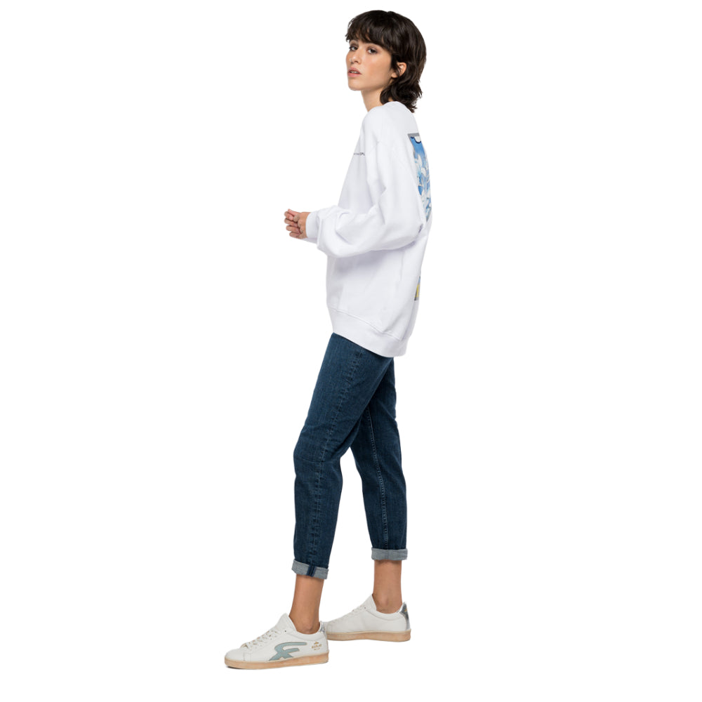 Replay Women's Oversized Cotton Sweatshirt | Clothing | GCC | Women | Women All Clothing | Women Sweatshirt | Womens | Womens Fashion Replay Women's Oversized Cotton Sweatshirt | Clothing | GCC | Women | Women All Clothing | Women Sweatshirt | Womens | Womens Fashion