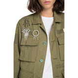 Cotton And Linen Army Jacket
