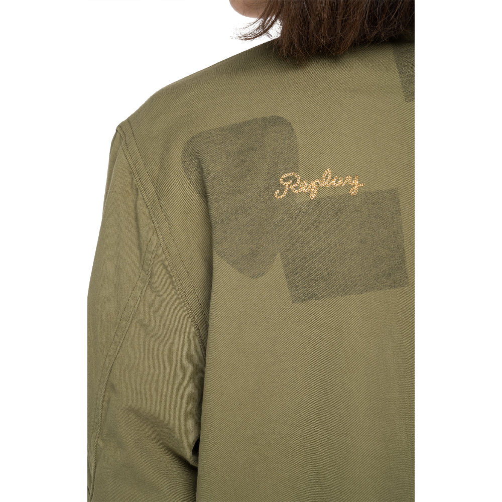 Cotton And Linen Army Jacket