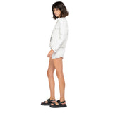 Replay Women's Denim Crop Jacket With Embroidery