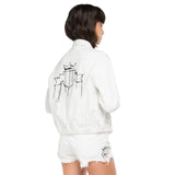 Replay Women's Denim Crop Jacket With Embroidery