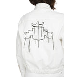 Replay Women's Denim Crop Jacket With Embroidery