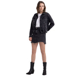 Replay Women's Denim Jacket With Jewel Button