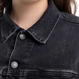 Replay Women's Denim Jacket With Jewel Button
