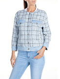 Replay Women's Mix Jacquard Fabric And Comfort Jacket