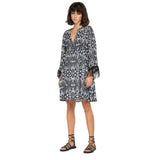 Replay Women's Dress In Jacquard Viscose With Ikat Pattern