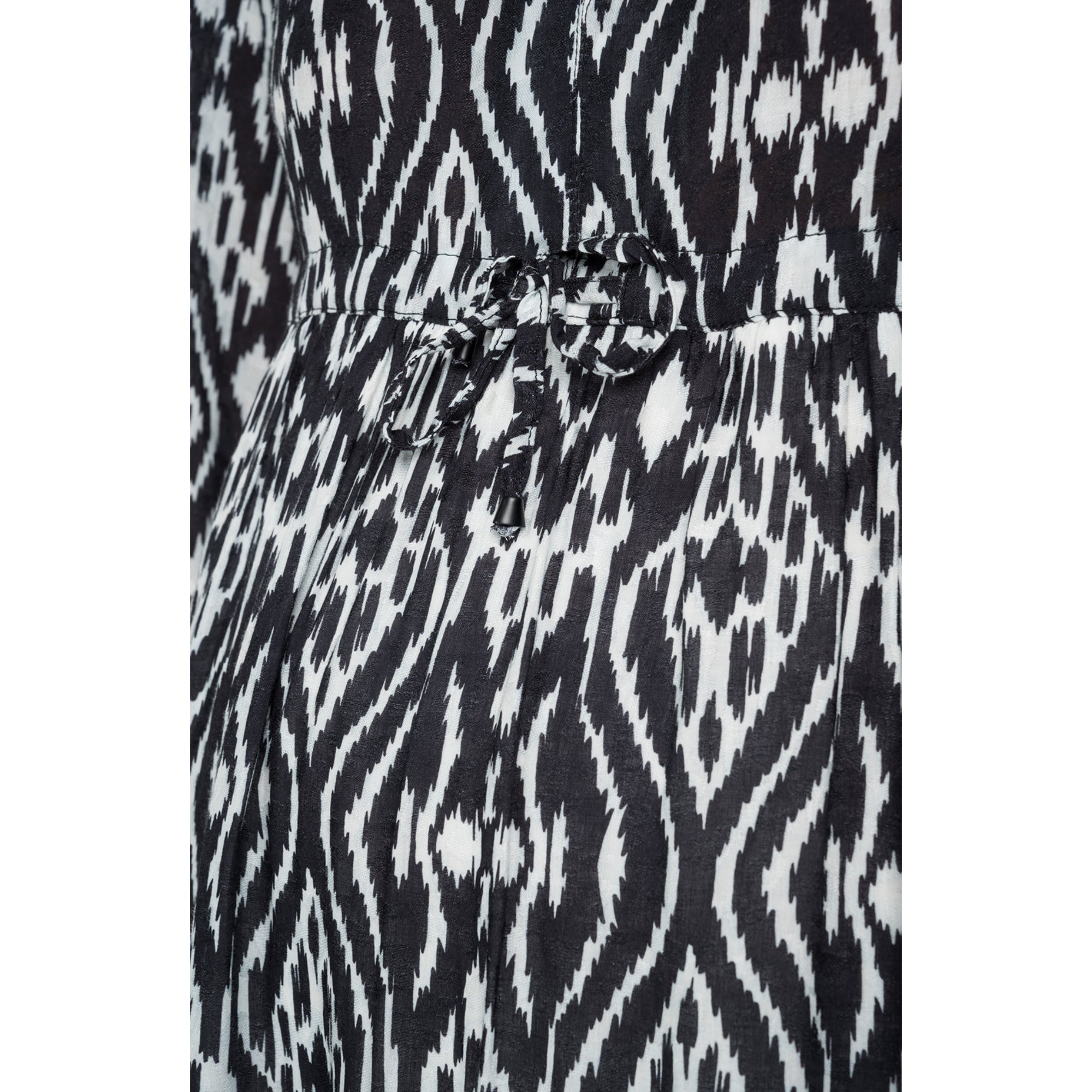 Replay Women's Dress In Jacquard Viscose With Ikat Pattern