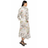 Replay Women's Long Dress Mix All Over Printed Viscose
