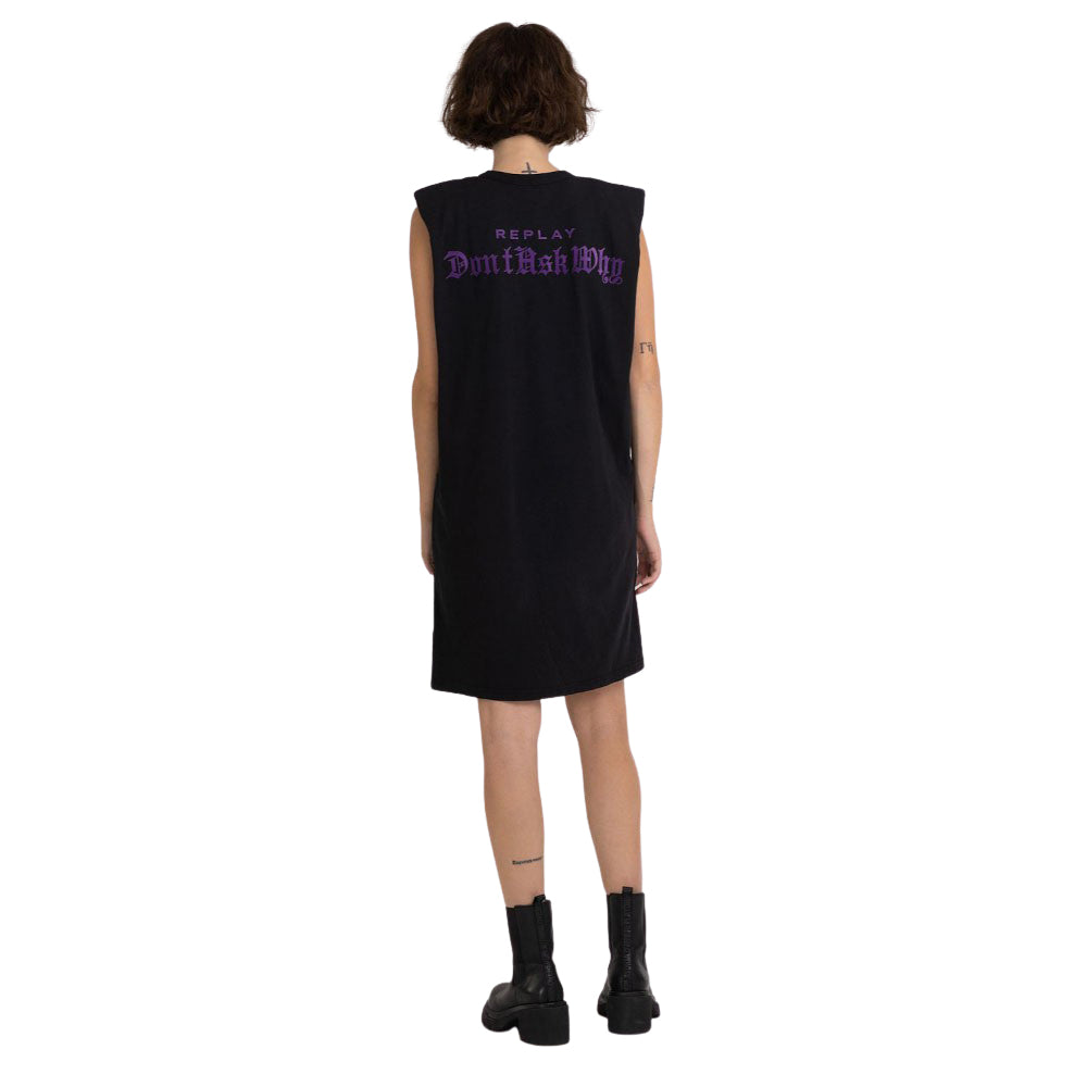 Replay Women's Dress with Shoulder Straps and Print | Clothing | GCC | Women | Women All Clothing | Women All Clothing Dresses | Women Dresses | Womens | Womens Fashion Replay Women's Dress with Shoulder Straps and Print | Clothing | GCC | Women | Women All Clothing | Women All Clothing Dresses | Women Dresses | Womens | Womens Fashion