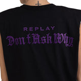 Replay Women's Dress with Shoulder Straps and Print