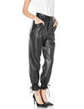 Replay Women's High Waist Tapered Leg Pant Black
