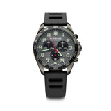 Victorinox Fieldforce Sport Chrono 42 Grey Dial Black Rubber Strap Men's Watch