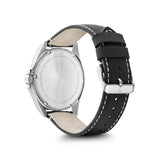 Victorinox Fieldforce Gmt 42 Black Dial Black Leather Strap Men's Watch