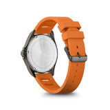 Victorinox Fieldforce Gmt 42 Gun Metal Black Dial Orange Rubber Men's Watch