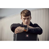 Victorinox Fieldforce Gmt 42 Gun Metal Black Dial Orange Rubber Men's Watch