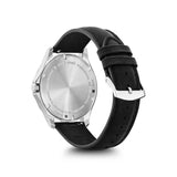 Victorinox Alliance 40 Silver Dial Black Leather Strap Men's Watch