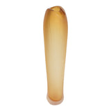Wave Murano Vase Sfumati Smoked Amber, Size 60x12 cm