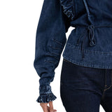 Replay Women's Atelier Replay Denim Shirt with Ruffles