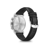 Wenger Urban Classic Chrono 42 White Dial Black Leather Men's Watch