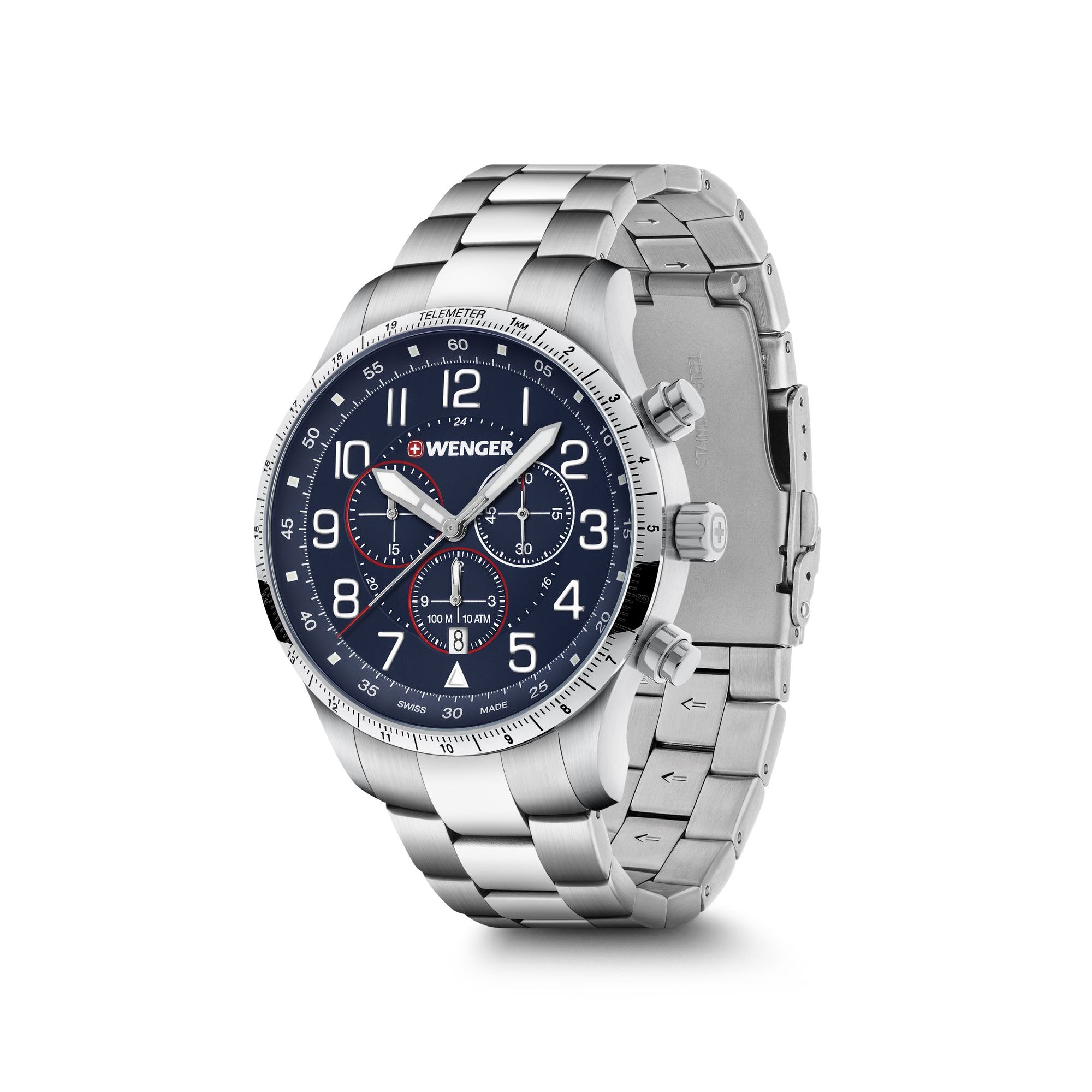 Wenger Attitude Chrono 44 Blue Dial Men's Watch | Fashion Watches | GCC | Men | Mens | Mens Watches | Watches Wenger Attitude Chrono 44 Blue Dial Men's Watch | Fashion Watches | GCC | Men | Mens | Mens Watches | Watches