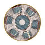 Stechol Gift Box Set of 12 piece Blue Tea Cup & Saucer