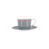 Stechol Gift Box Set of 12 piece Blue Tea Cup & Saucer