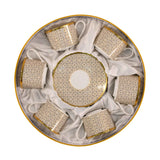 Stechol Gift Box Set of 12 pieces GRA Tea Cup and Saucer