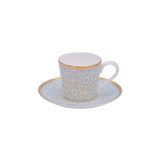 Stechol Gift Box Set of 12 pieces Blue Coffee Cup & Saucer
