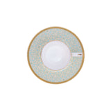 Stechol  Gift Box Set of 12 pieces Green Coffee Cup & Saucer