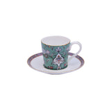 Stechol Gift Box Set of 12 pieces Green Coffee Cup & Saucer