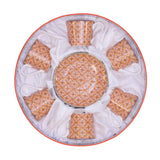 Stechol Gift Box Set of 12 pieces Orange Coffee Cups & Saucer