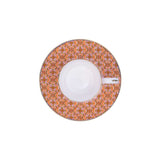 Stechol Gift Box Set of 12 pieces Orange Coffee Cups & Saucer