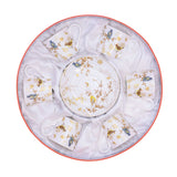 Stechol Gift Box Set of 12 piece Clear Coffee Cups & Saucer