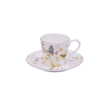 Stechol Gift Box Set of 12 piece Clear Coffee Cups & Saucer