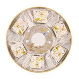 Stechol Gift Box Set of 12 pieces Grey Tea Cups & Saucer
