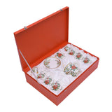Stechol Gift Box Set of 15 pieces Clear Tea Cups & Saucer