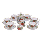 Stechol Gift Box Set of 15 pieces Clear Tea Cups & Saucer