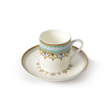 Stechol Fine Bone China Cups and Saucer 12pcs Green