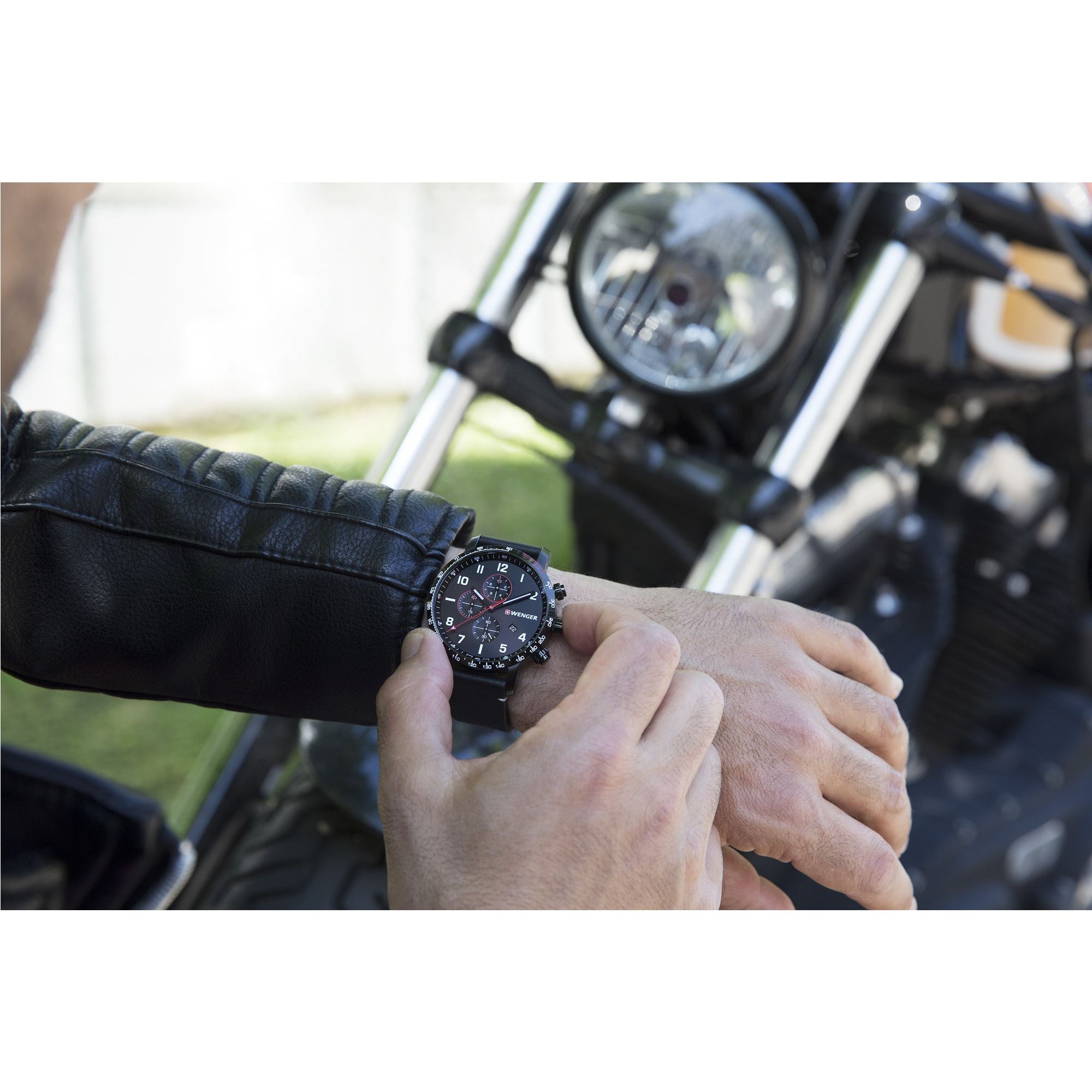 Wenger Attitude Chrono 44 black Dial Black leather Men's Watch | Fashion Watches | GCC | Men | Mens | Mens Watches | Watches Wenger Attitude Chrono 44 black Dial Black leather Men's Watch | Fashion Watches | GCC | Men | Mens | Mens Watches | Watches