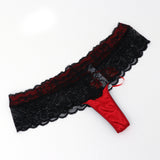 Yamamay G- String Shaped French Knickers Red XL