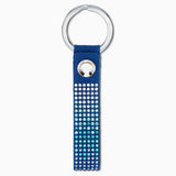 Swarovski Anniversary Key Ring Blue Stainless Steel One Size
