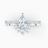 Swarovski Attract Pear Ring Set White 58