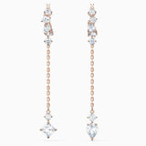 Swarovski Attract Pierced Earrings White One Size