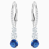 سواروفسكي ، اقراط اتراكت ثلاثية مثقوبة ، ازرق ، مقاس واحد